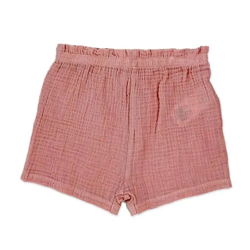 Rose Textile - 3Pk Toddler Girl Tod Gauze Pink Story Short Set - Image 4