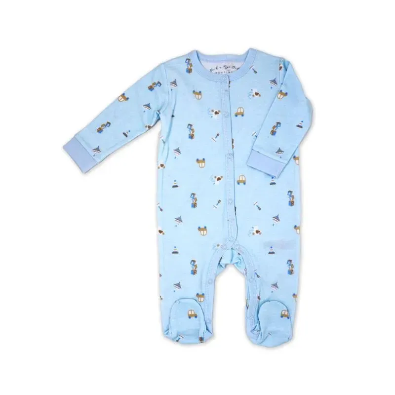 Rose Textile - 5Pk Baby Boys Blue Toy Box Mesh Bag Set - Image 3