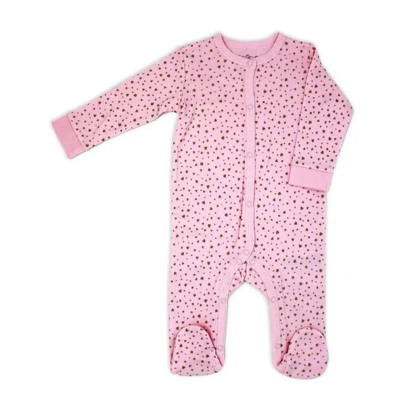 Rose Textile - 5Pk Baby Neutral Gold Heart Mesh Bag Set - Image 3