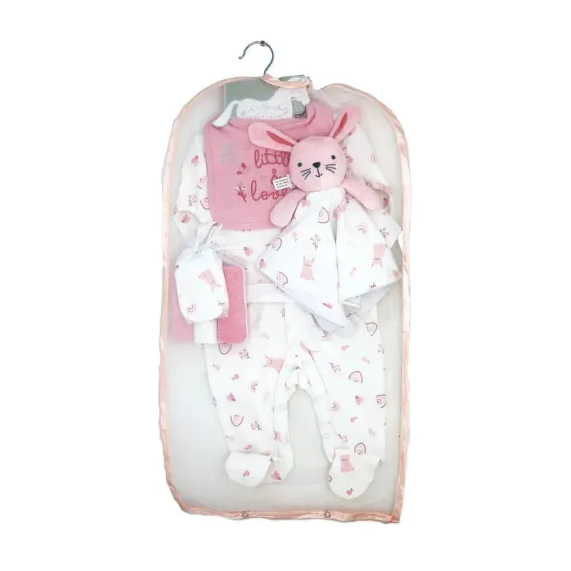 Rose Textile - 8Pk Baby Girls Bunny Hanging Gift Set - Image 2