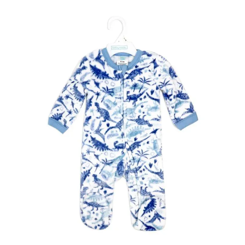 Rose Textile - Baby Boys Dinosaur Printed Fleece Sleeper - Image 2