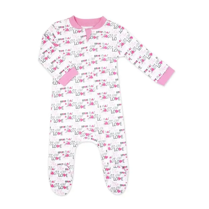 Rose Textile - Baby Girls Loved Interlock Coverall