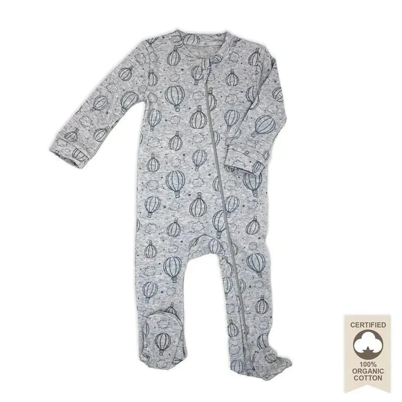 Rose Textiles - 100% Organic Heather Hot Air Balloon Sleeper, Grey