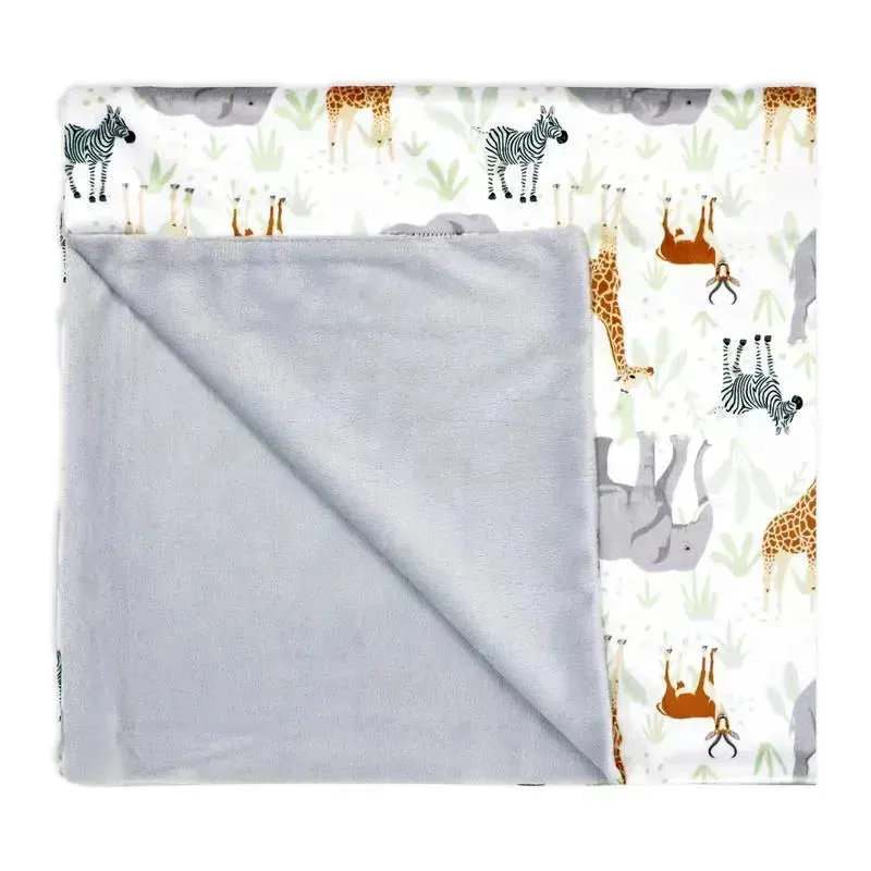 Rose Textiles - 2 Layer Mink Blanket, Safari
