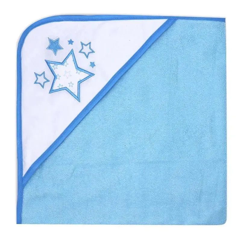 Rose Textiles - 2 Pack Hooded Towel Set, Blue Stars - Image 4