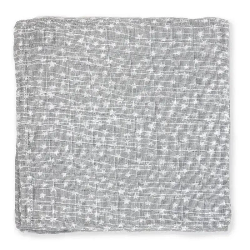 Rose Textiles - 2 Pack Muslin Swaddle Blankets, Grey Sweet Dream - Image 4