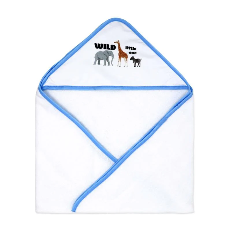 Rose Textiles - 2Pk Hooded Towel Blue Safari - Image 2