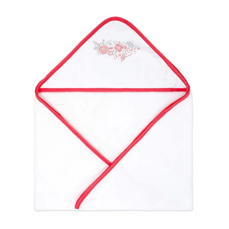 Rose Textiles - 2Pk Hooded Towel Pink Bouquet - Image 2
