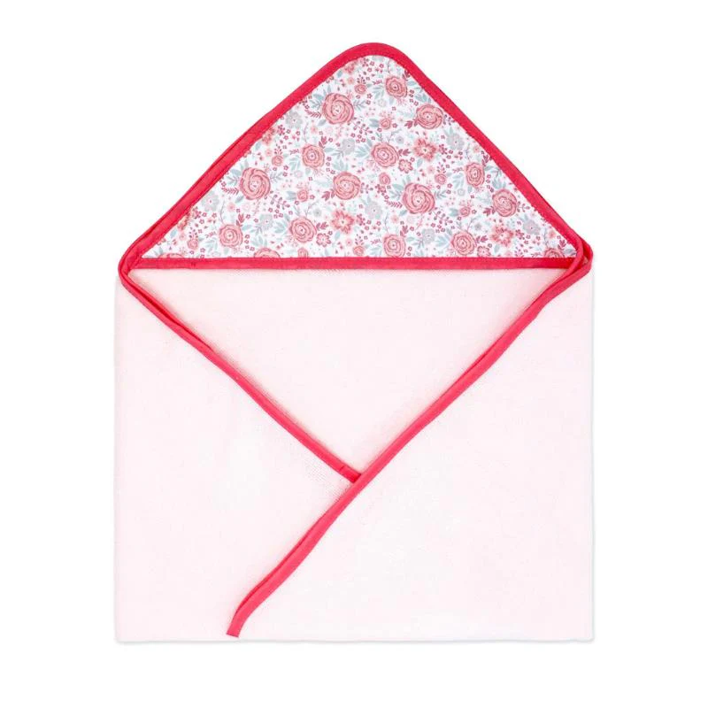 Rose Textiles - 2Pk Hooded Towel Pink Bouquet - Image 3