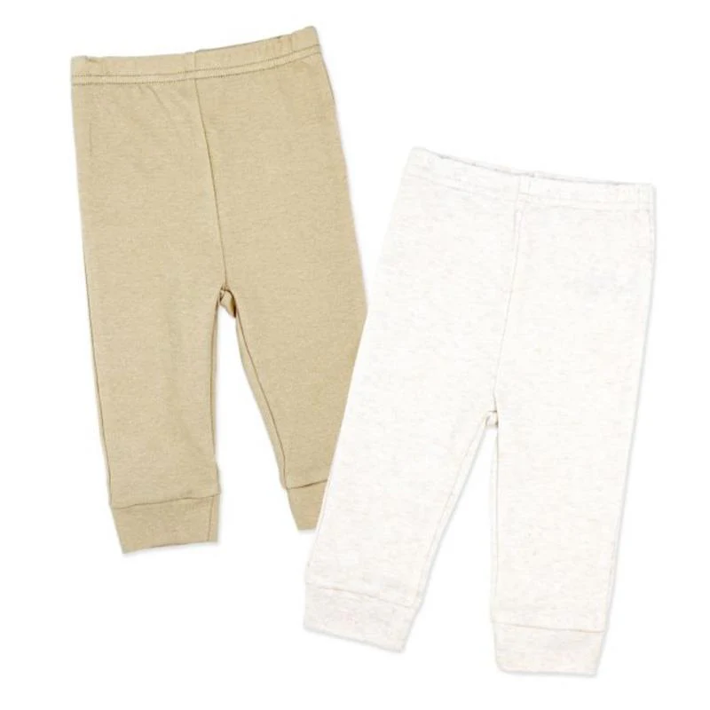 Rose Textiles 2Pk Naturelle Cuffed Pant Set Beige