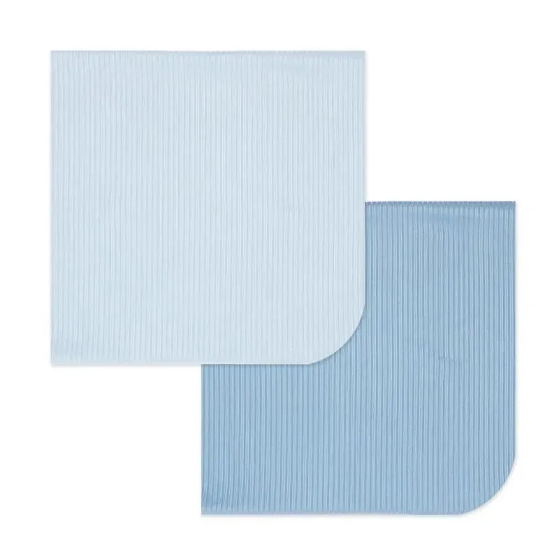 Rose Textiles - 2Pk Rib Blue Knit Swaddles - Image 3