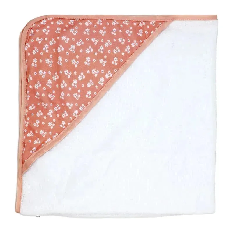 Rose Textiles - 3 Hooded Towels W/ 5 Washcloths, Pink Bouquet - Image 5