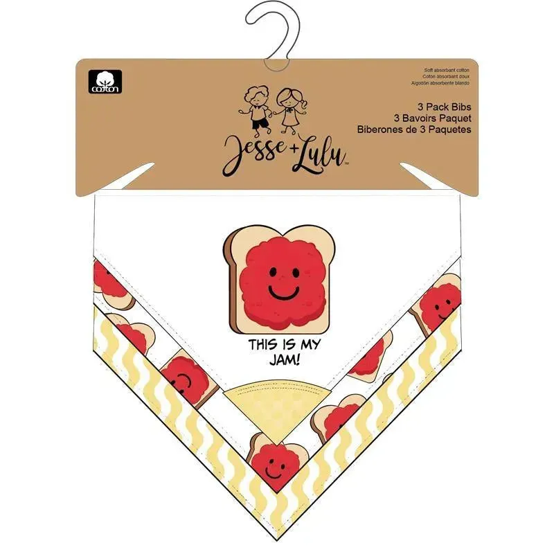 Rose Textiles - 3 Pack Bandana Bibs, This Is My Jam - Image 2