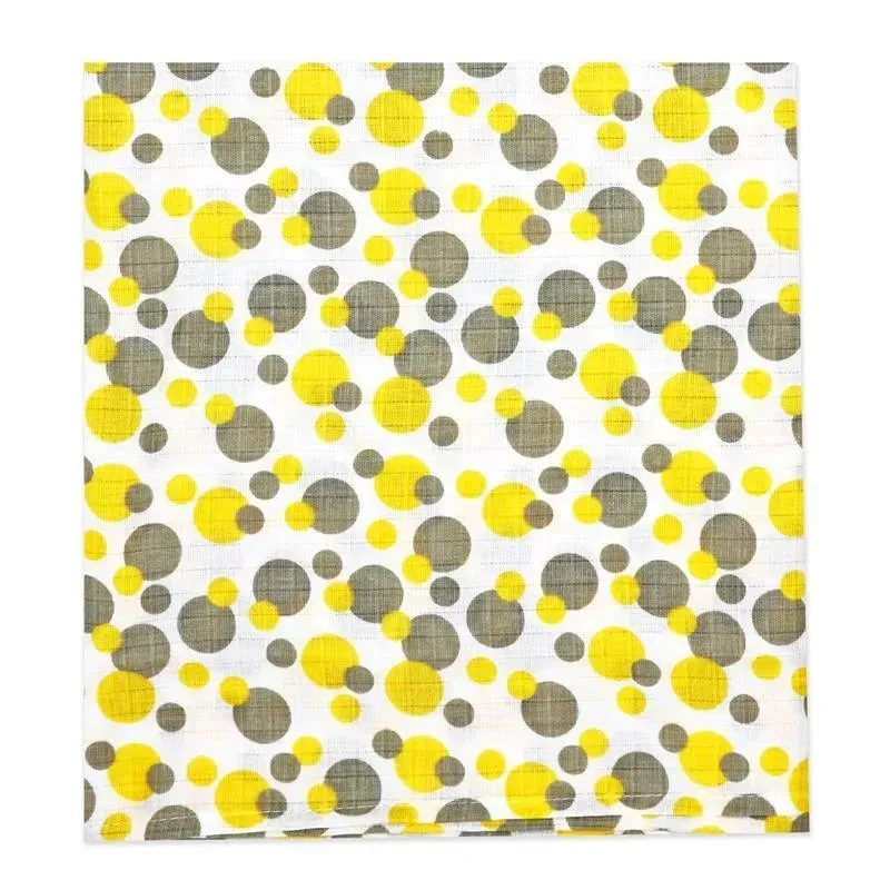 Rose Textiles - 3 Pack Muslin Swaddle Blanket, Elephant Yellow - Image 6