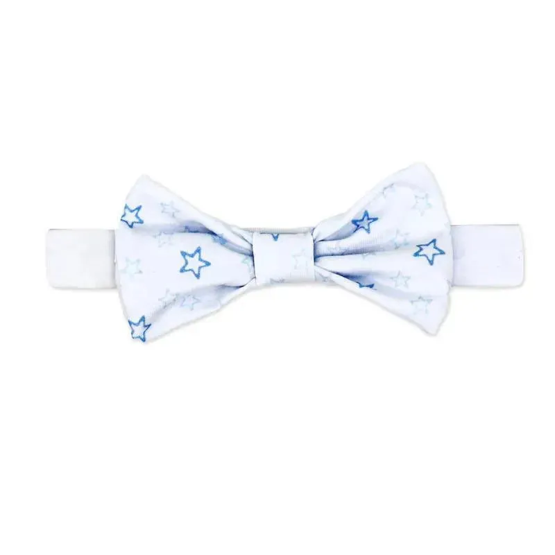 Rose Textiles- 3 Pc Socks And Bowties Set, Blue Stars - Image 3