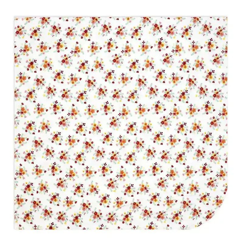 Rose Textiles - 3 Pk Knit Swaddles, Pink Daisies - Image 4