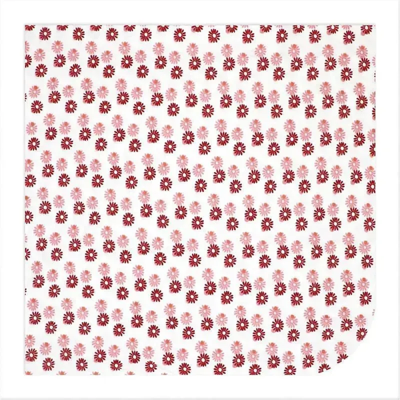 Rose Textiles - 3 Pk Knit Swaddles, Pink Daisies - Image 6