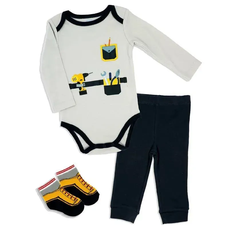 Rose Textiles - 3Pk Baby Boys Construction Set