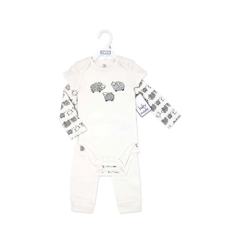 Rose Textiles - 3Pk Baby Neutral Turn Me Around Set, Safari - Image 2