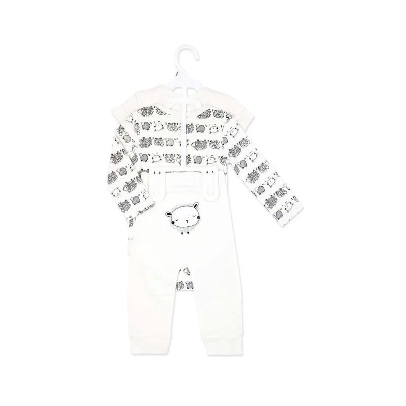 Rose Textiles - 3Pk Baby Neutral Turn Me Around Set, Safari - Image 3