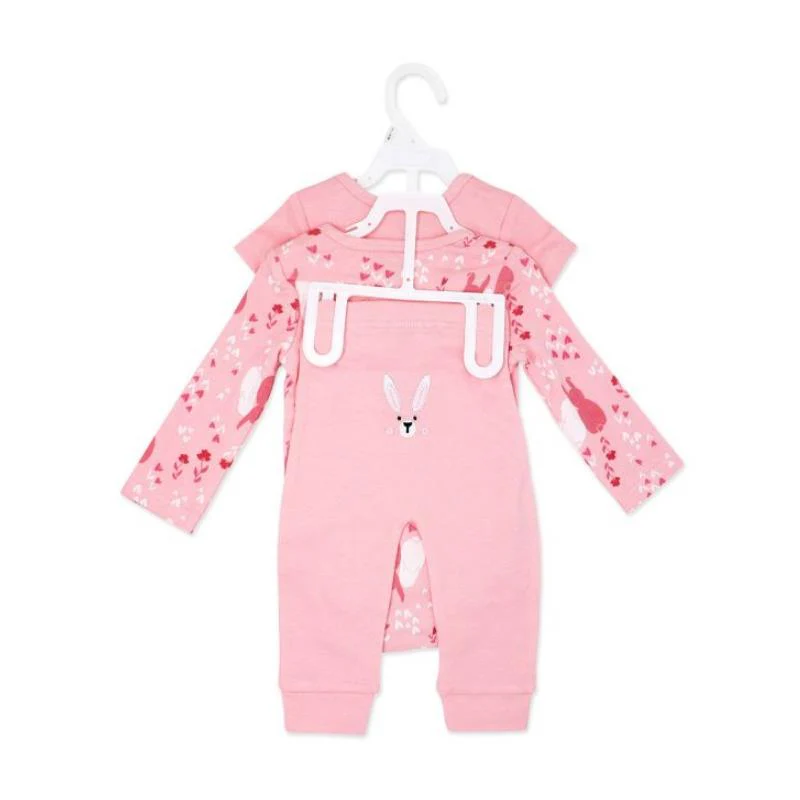 Rose Textiles - 3Pk Girl Turn Me Around Set, Bunny - Image 3