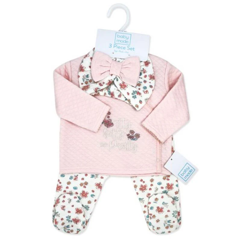Rose Textiles - 3Pk Girls Quilted Take Me Home Itty Bitty So Pretty Pink - Image 2