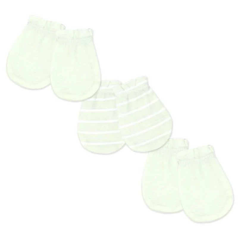 Rose Textiles 3Pk Mitts Green, 0/6M