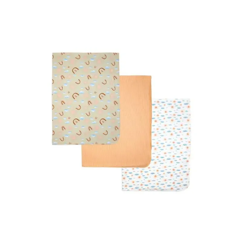 Rose Textiles - 3Pk Rainbow Knit Swaddle - Image 2