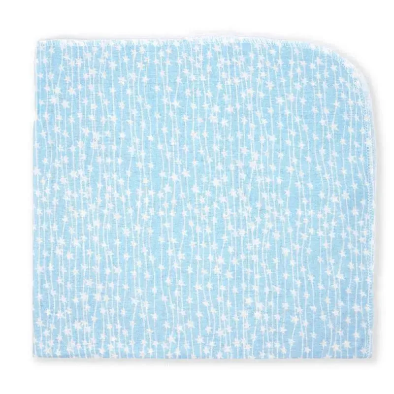 Rose Textiles - 4 Pack Receiving Blanket, Blue Sweet Dreams - Image 4