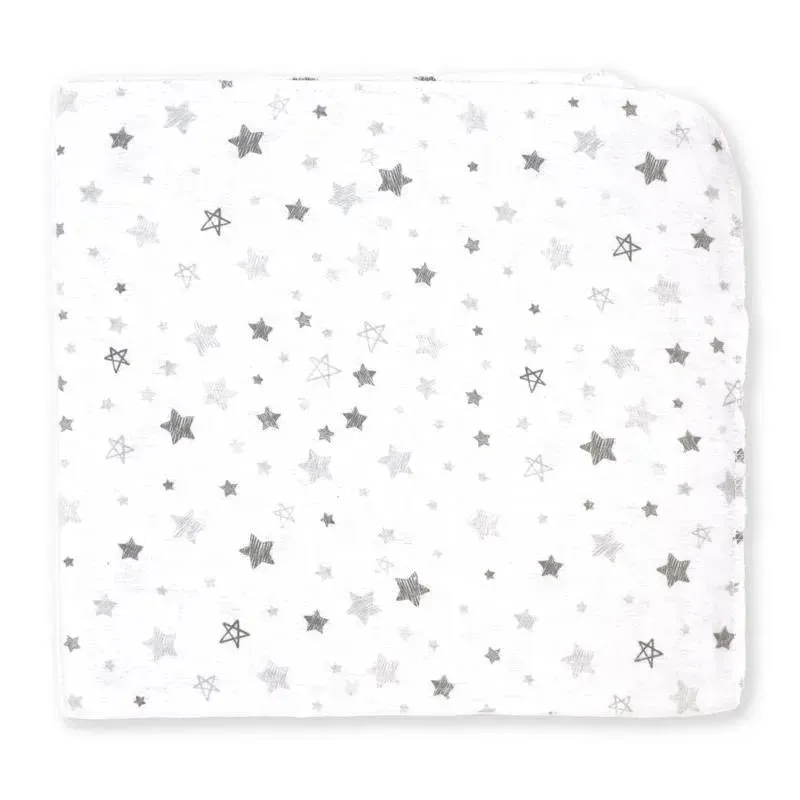 Rose Textiles - 4 Pack Receiving Blanket, Grey Sweet Dreams - Image 4