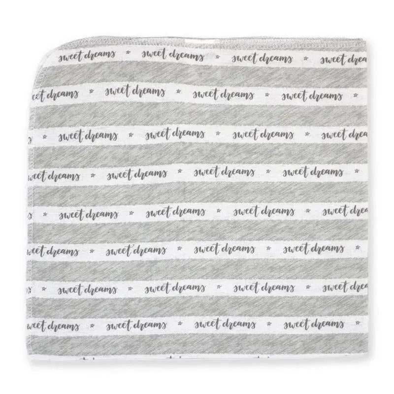 Rose Textiles - 4 Pack Receiving Blanket, Grey Sweet Dreams - Image 6