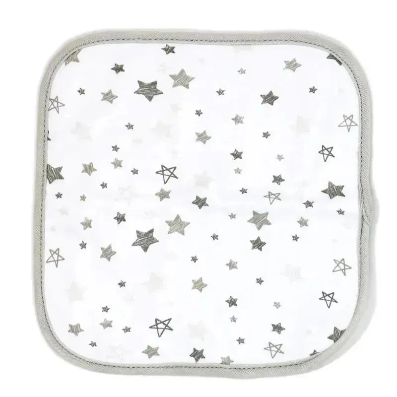 Rose Textiles - 4 Pc Washcloth Set, Elephant & Balloon Grey - Image 4