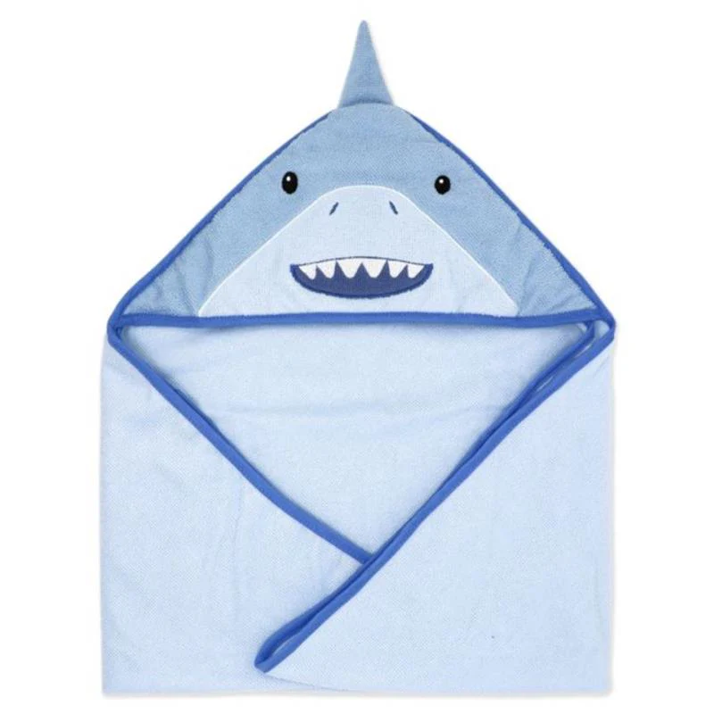 Rose Textiles - 4Pk Baby Bath Set, Blue Shark - Image 3