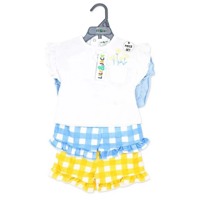 Rose Textiles - 4Pk Baby Girls Short Set Bloom - Image 2