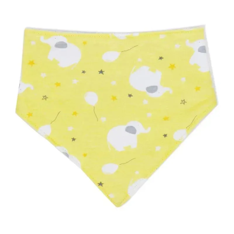 Rose Textiles - 5 Pc Bib And Socks Set, Yellow Elephant - Image 5