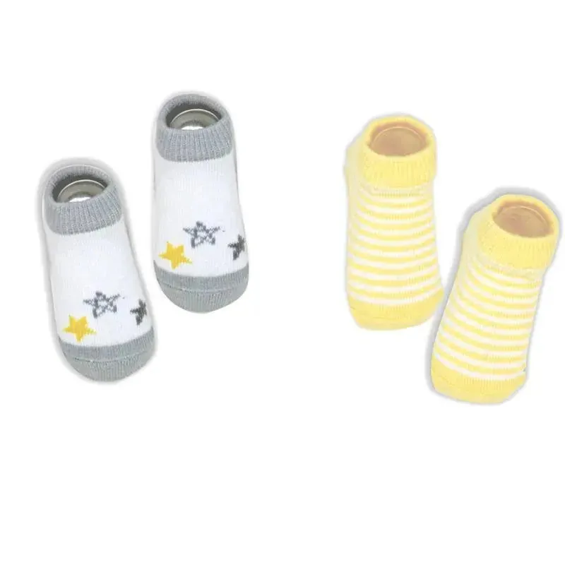 Rose Textiles - 5 Pc Bib And Socks Set, Yellow Elephant - Image 6