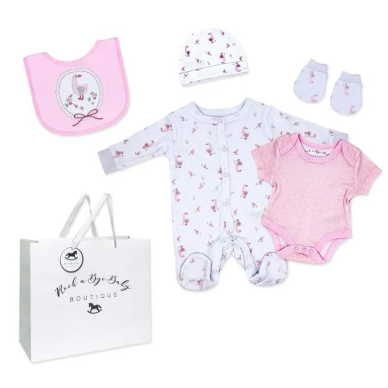 Rose Textiles - 5Pk Baby Girls Mesh Bag Set Goose