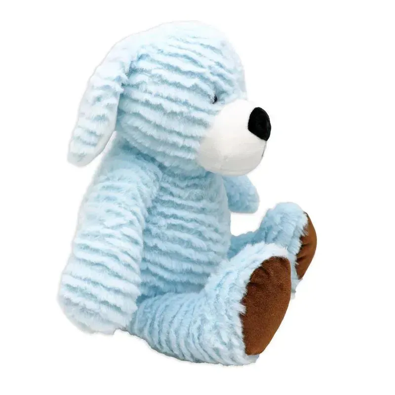 Rose Textiles - 8 Ridged Plush Dog: Blue - Image 2