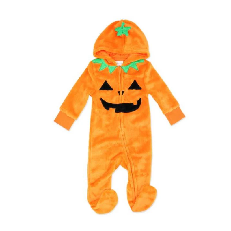 Rose Textiles - Baby Hooded Fleece Pram Pumpkin
