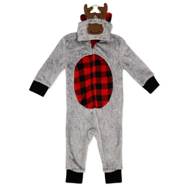 Rose Textiles - Baby Hooded Inf Fleece Pram, Moose
