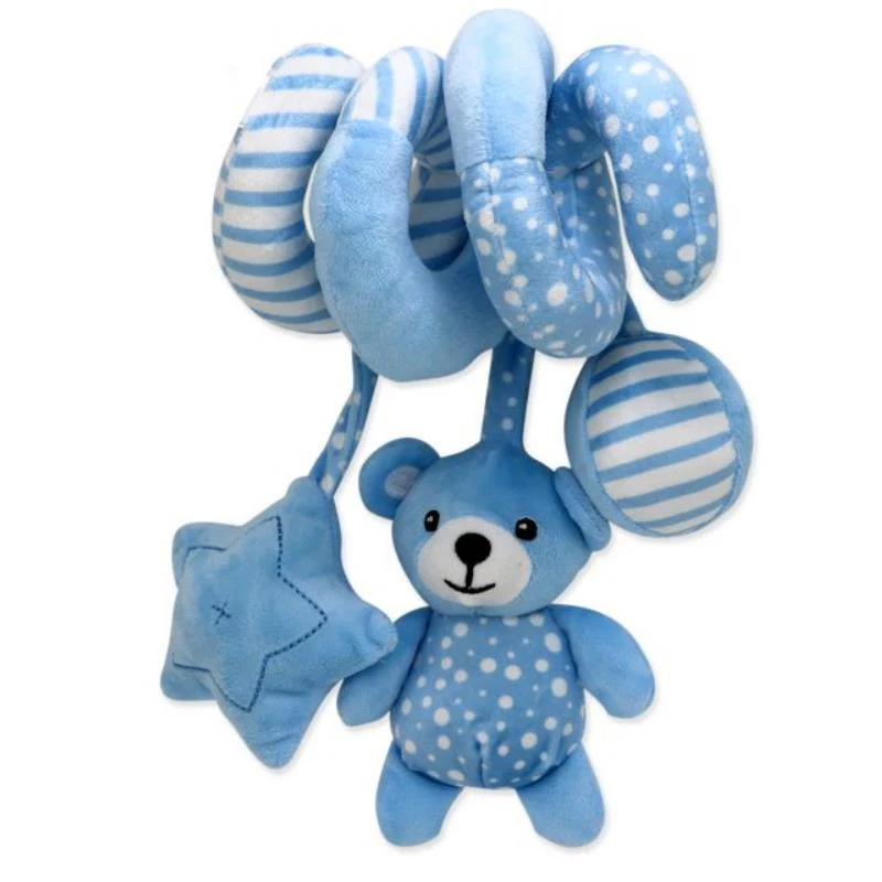 Rose Textiles - Blue Bear Spiral Activity Toy