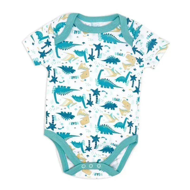 Rose Textiles - Boy's 3 Pack Bodysuit, Dino - Image 4