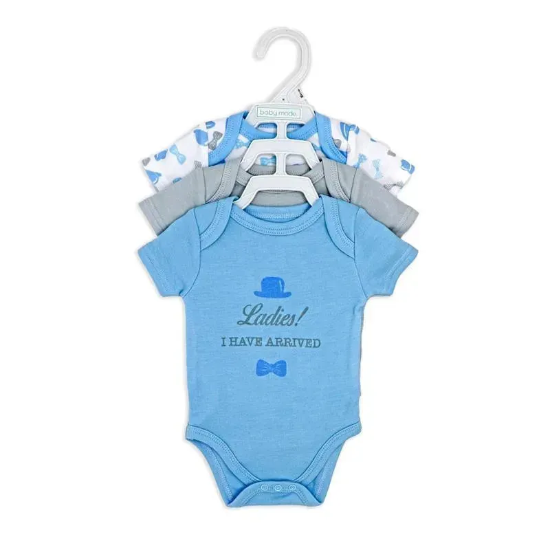 Rose Textiles - Boy's 3 Pack Bodysuit Set, Gentleman - Image 5