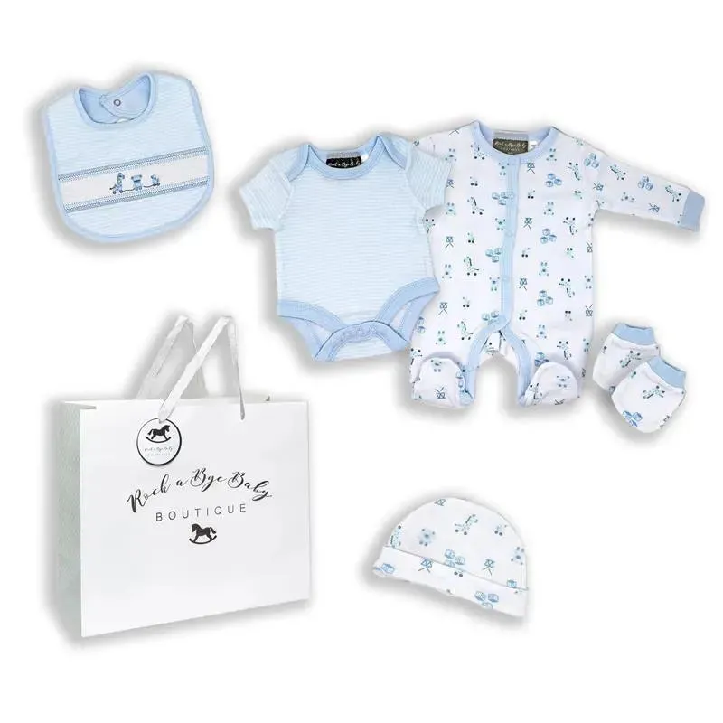 Rose Textiles - Boys 5Pc Set With Gift Bag, Toy Box - Image 2