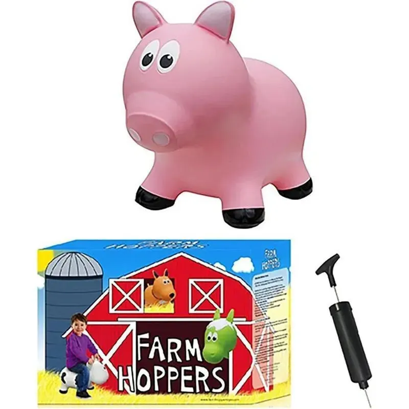 Rose Textiles - Farm Hopper, Pink Pig - Image 2