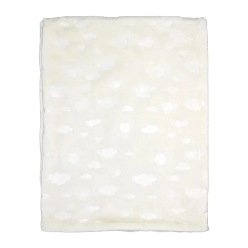 Rose Textiles - Pressed Plush Blanket, Tan Sky