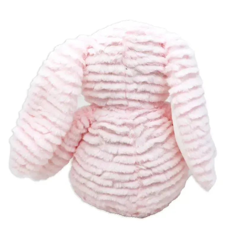 Rose Textiles - Ridged Plush Toy, Pink Bunny - Image 3