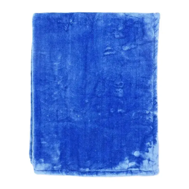 Rose Textiles - Super Thick & Plush Blanket, Blue