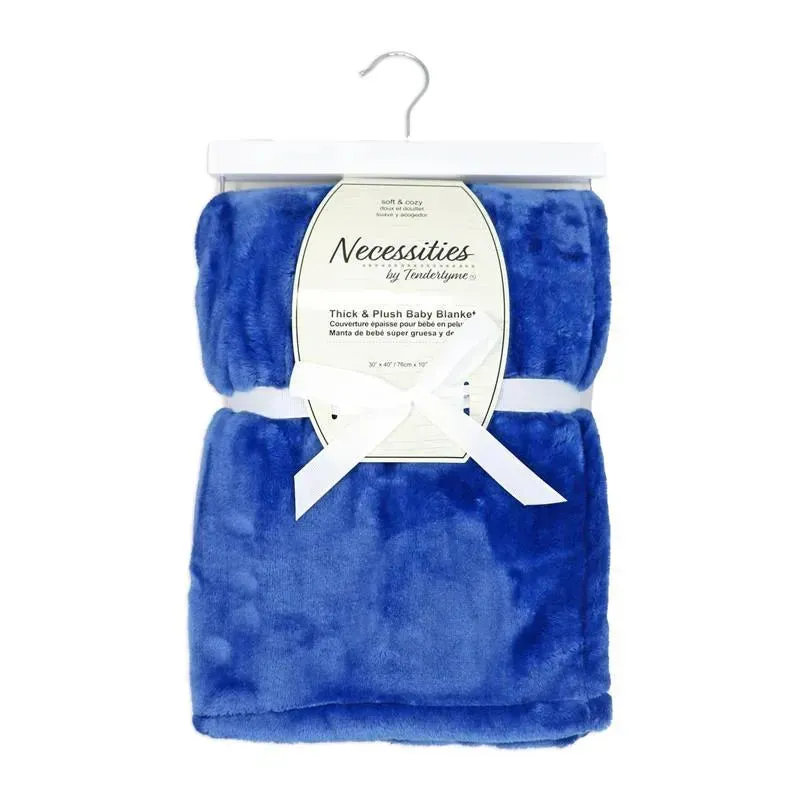 Rose Textiles - Super Thick & Plush Blanket, Blue - Image 2