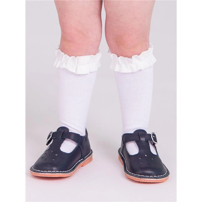 Rufflebutts 3Pk Rosewood, Ivory & Spruce Knee High Socks - Image 3